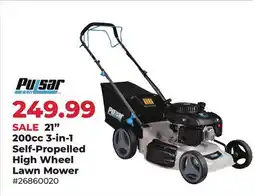 Runnings Pulsar 21 200cc 3-in-1 Self-Propelled High Wheel Lawn Mower offer
