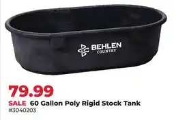 Runnings Behlen 60 Gallon Poly Rigid Stock Tank offer