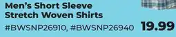 Runnings Men's Short Sleeve Stretch Woven Shirts offer