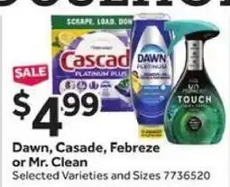 Stop&Shop Dawn, Cascade, Febreze or Mr. Clean offer