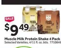 Stop&Shop Muscle Milk Protein Shake 4 Pack offer
