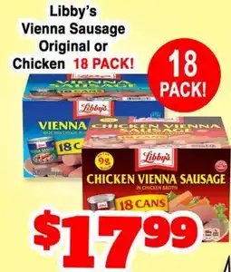 Western Beef Libby's Vienna Sausage Original or Chicken offer