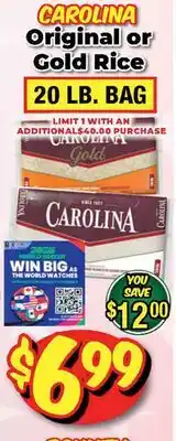 Western Beef CAROLINA Original or Gold Rice offer