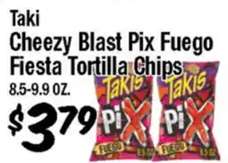 Western Beef Taki Cheezy Blast Pix Fuego Fiesta Tortilla Chips offer