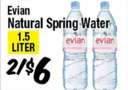 Western Beef Evian Natural Spring Water offer