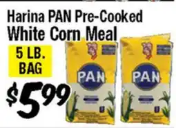 Western Beef Harina PAN Pre-Cooked White Corn Meal offer