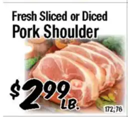 Western Beef Fresh Sliced or Diced Pork Shoulder offer