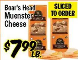 Western Beef Boar's Head Muenster Cheese offer