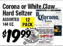 Western Beef Corona or White Claw Hard Seltzer offer