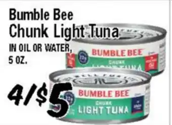 Western Beef Bumble Bee Chunk Light Tuna offer