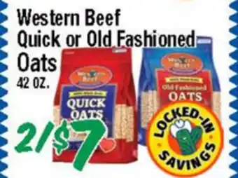 Western Beef Western Beef Quick or Old Fashioned Oats offer