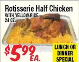 Western Beef Rotisserie Half Chicken WITH YELLOW RICE offer