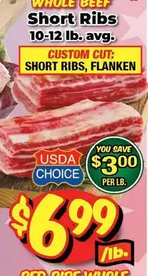 Western Beef WHOLE BEEF Short Ribs offer