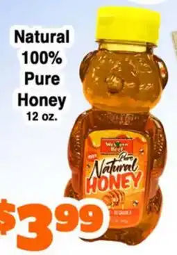 Western Beef Natural 100% Pure Honey offer