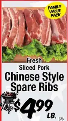 Western Beef Fresh Sliced Pork Chinese Style Spare Ribs offer