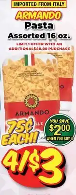 Western Beef ARMANDO Pasta offer