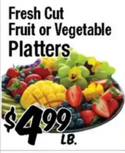 Western Beef Fresh Cut Fruit or Vegetable Platters offer