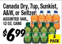 Western Beef Canada Dry, 7up, Sunkist, A&W, or Seltzer offer