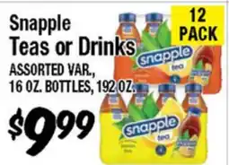 Western Beef Snapple Teas or Drinks offer