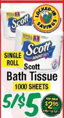 Western Beef Scott Bath Tissue offer