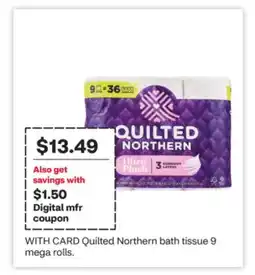 CVS Quilted Northern bath tissue offer