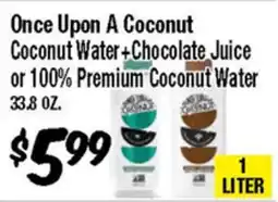 Western Beef Once Upon A Coconut Coconut Water + Chocolate Juice or 100% Premium Coconut Water offer