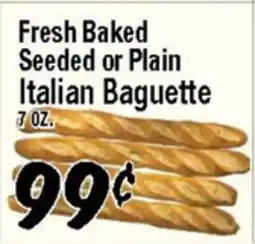 Western Beef Fresh Baked Seeded or Plain Italian Baguette offer