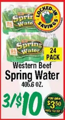 Western Beef Western Beef Spring Water offer