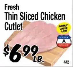 Western Beef Fresh Thin Sliced Chicken Cutlet offer
