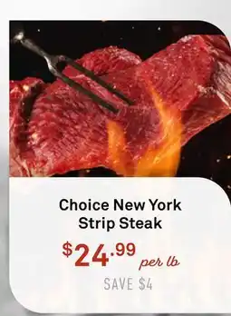 Standard Market Choice New York Strip Steak offer