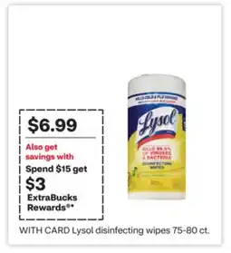 CVS Lysol disinfecting wipes offer