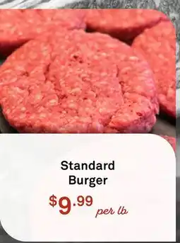 Standard Market Standard Burger offer