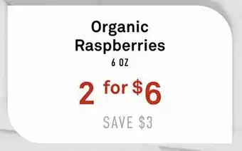 Standard Market Organic Raspberries offer