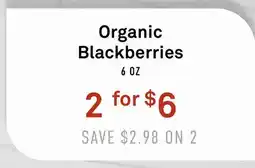 Standard Market Organic Blackberries offer
