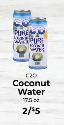 Sunset Foods C2O Coconut Water offer