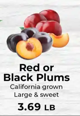 Sunset Foods Red or Black Plums offer