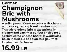 Sunset Foods German Champignon Brie with Mushrooms offer
