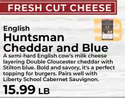 Sunset Foods English Huntsman Cheddar and Blue offer