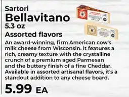 Sunset Foods Sartori Bellavitano offer