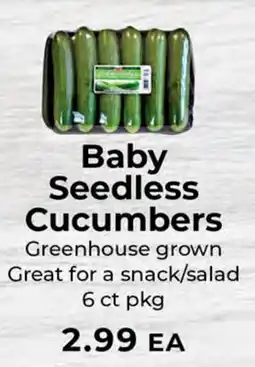 Sunset Foods Baby Seedless Cucumbers offer