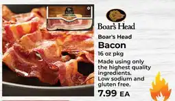 Sunset Foods Boar's Head Bacon offer
