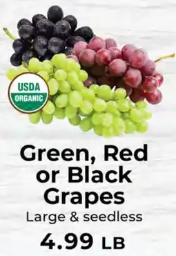 Sunset Foods Green, Red or Black Grapes offer
