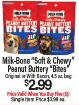 Angelo Caputo's Fresh Market Milk-Bone Soft & Chewy Peanut Buttery Bites offer