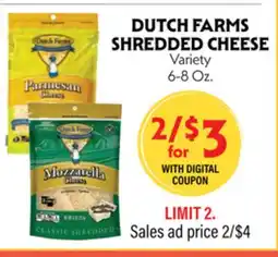 La Chiquita Food Market DUTCH FARMS SHREDDED CHEESE offer