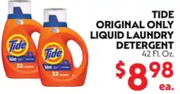 La Chiquita Food Market TIDE ORIGINAL ONLY LIQUID LAUNDRY DETERGENT offer