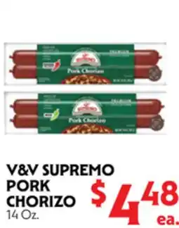 La Chiquita Food Market V&V SUPREMO PORK CHORIZO offer