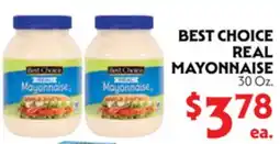 La Chiquita Food Market BEST CHOICE REAL MAYONNAISE offer
