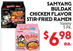 La Chiquita Food Market SAMYANG BULDAK CHICKEN FLAVOR STIR-FRIED RAMEN offer
