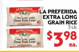 La Chiquita Food Market LA PREFERIDA EXTRA LONG GRAIN RICE offer