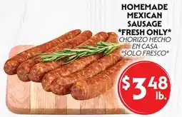 La Chiquita Food Market HOMEMADE MEXICAN SAUSAGE offer